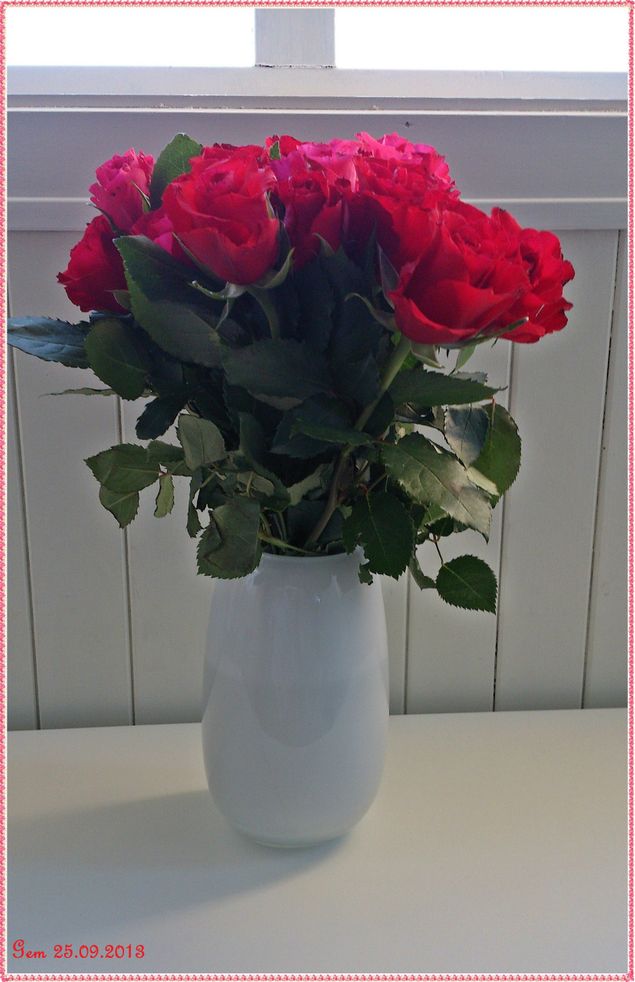 Roser fått av min kjære mann i dag .-)
